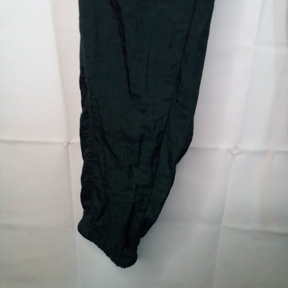 Reebok Track Pants Men M Vintage 100% Nylon Zipper Ankle Green - Picture 9 of 16